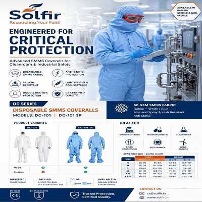 Disposable SMMS Coveralls DC Series